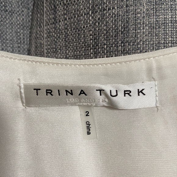 Trina Turk Glitterati gold Embellished Dress Size 2 - Picture 6 of 7